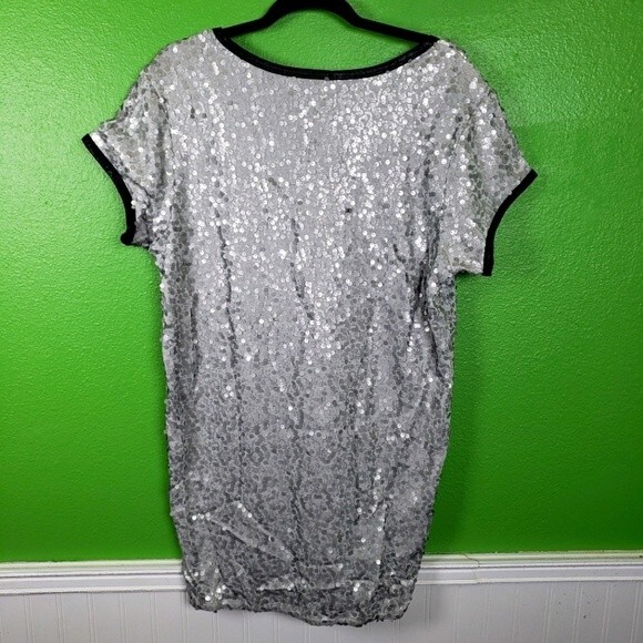 Victoria Secerts Women's Rare Grey/Gray Sequin Short Mini Dress Small S/P - Picture 7 of 12